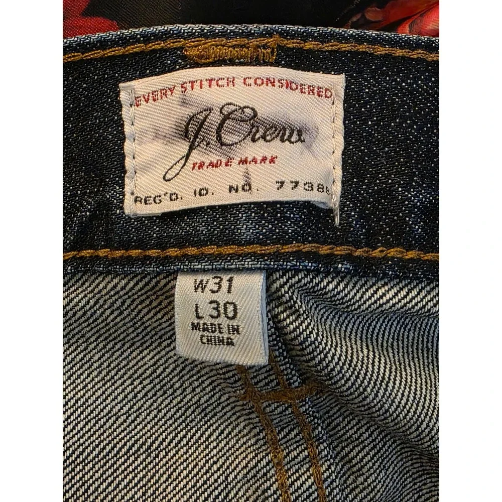 J Crew 770 Straight Dark Wash‎ Mens Jeans Size 31x30